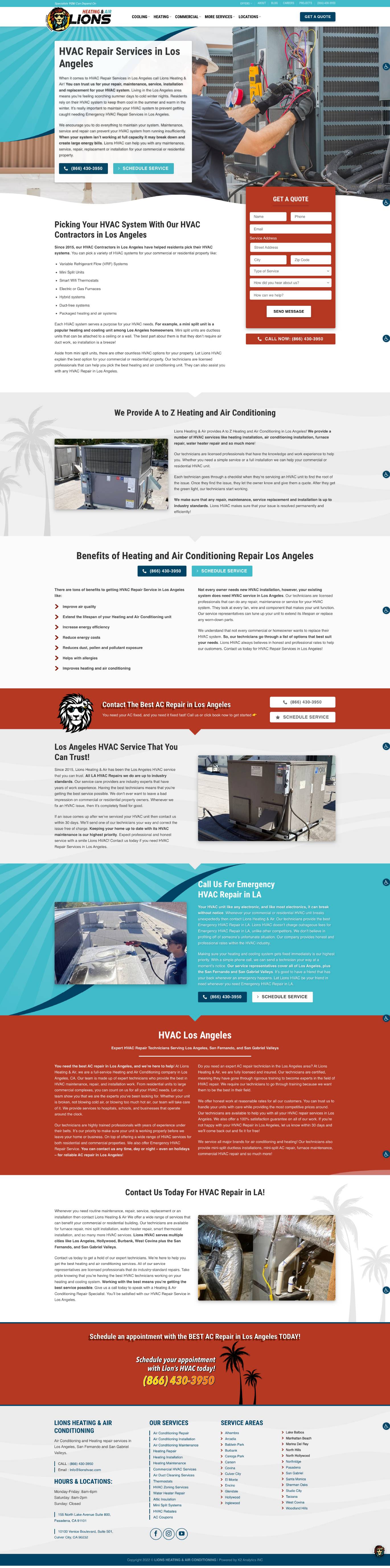 HVAC Company Web Design & SEO Services